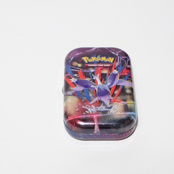 Kartová hra Pokémon Trading: Mini Tin Box Mega Heroes – Mega Latias (1 samolepka, 1 obrázková karta
