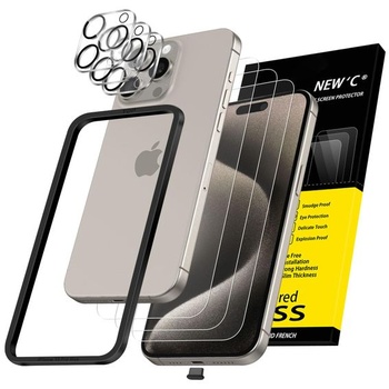 NOVINKA pro iPhone 15 Pro Max z tvrzeného skla + ochranná…