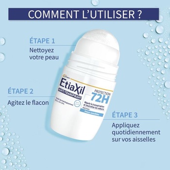 ETIAXIL - Dezodorant antiperspirant - 72-hodinová ochrana - Roll-on - 2 ks