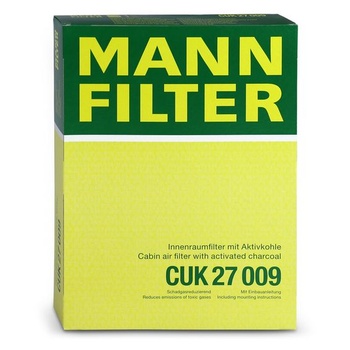 MANN-FILTER CUK 27 009 Kabínový vzduchový filter - Peľový filter s aktívnym uhlím - pre osobné