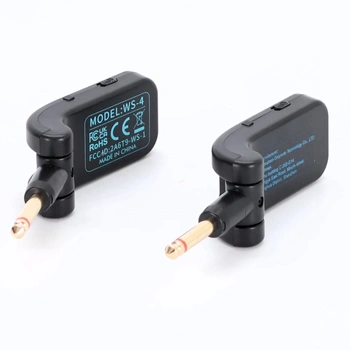 Bezdrátový kytarový systém, 2,4 GHz 8 kanálů, dobíjecí bezdrátový audio vysílač a přijímač pro