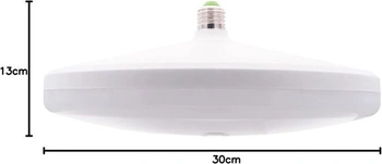 LED žiarovka LAES UFO E27, 30 W, biela, 300 x 120 mm