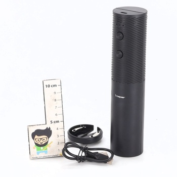 BEPER P102ACP103 USB dobíjecí elektrická vývrtka, otvírák na vinné lahve, s řezačkou na fólii, na