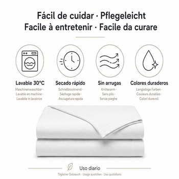 Degrees Home Premium – 4dielna sada prestieradiel z kartáčovanej mikrovláknami (135x190) – napínacia