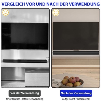 Univerzálny nástenný držiak soundbaru, čierny, kompatibilný so soundbarmi pre televízory