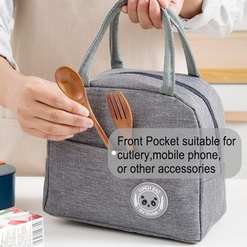 Termální taška Jídlo Oběd Tašky Izolovaný obědový box Tote Bag pro ženy Vodotěsný izotermický box