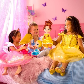 Oficiálny obchod Disney - Kráska a zviera - Belle - Tiara pre deti - Kostýmový doplnok so zlatou