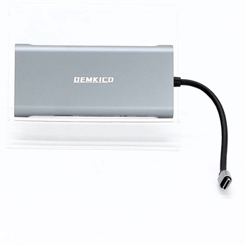 DEMKICO 11v1 USB C Hub Multiport adaptér s 4K HDMI, 1080P VGA, 100W PD, USB 3.0, USB 2.0 porty,