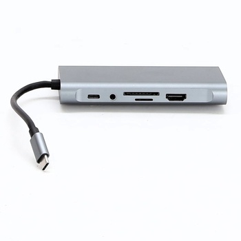 DEMKICO 11v1 USB C Hub Multiport adaptér s 4K HDMI, 1080P VGA, 100W PD, USB 3.0, USB 2.0 porty,