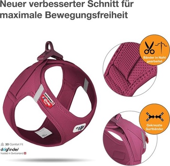 Postroj na vestu s kudrnatou sponou Air-Mesh Ruby M