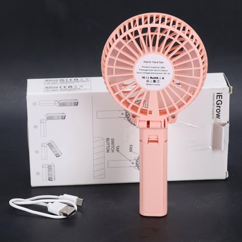 IEGrow mini ručné ventilátory, prenosný USB ventilátor s dobíjacou batériou, skladacie ventilátory sa