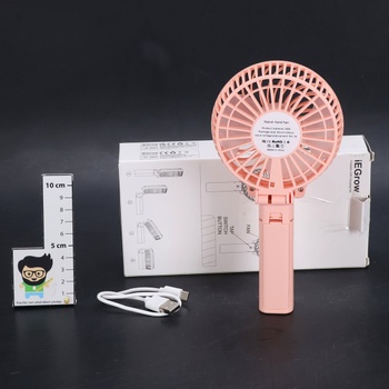 IEGrow mini ruční ventilátory, přenosný USB ventilátor s dobíjecí baterií, skládací ventilátory se