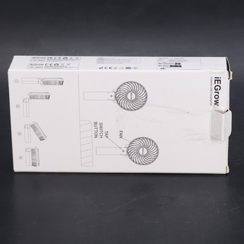 IEGrow mini ruční ventilátory, přenosný USB ventilátor s dobíjecí baterií, skládací ventilátory se