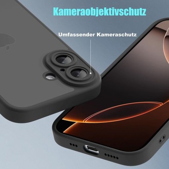 Pouzdro Mootobo pro iPhone 16, matná zadní strana s ochranou proti otiskům prstů, ochrana