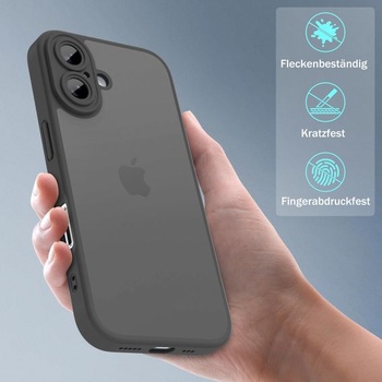 Pouzdro Mootobo pro iPhone 16, matná zadní strana s ochranou proti otiskům prstů, ochrana