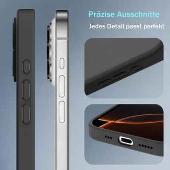 Pouzdro Mootobo pro iPhone 16, matná zadní strana s ochranou proti otiskům prstů, ochrana