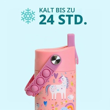 Detská termofľaša Elemental Core - 530 ml - ružový jednorožec 532 ml ružový jednorožec