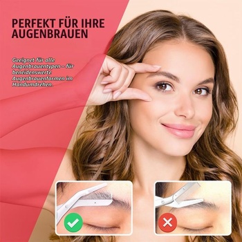 Nůžky na zastřihování obočí LePinko s hřebeny, dárky pro muže a ženy, výplň do punčochy, černé