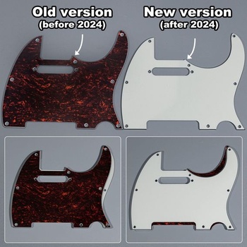 Musically Pro 8-dírkový pickguard pro elektrickou kytaru Tagima TW-55 Tele Style, 3vrstvý, černý