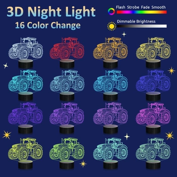 Nočná LED lampička traktor Attivolife