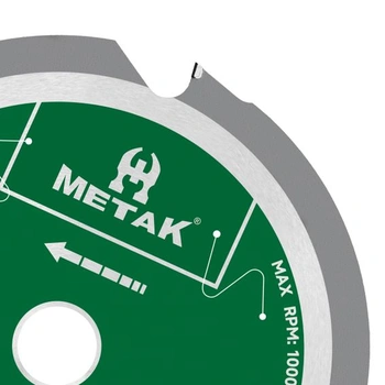 Pilový kotouč METAK Expert na vláknocement 165x20 mm se 4 polykrystalickými zuby (PCD) – Pilový