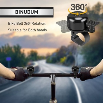 Retro mini zvonček na bicykel, zvonček na horský bicykel, hlasný 120 dB, odolný, pre horské a cestné
