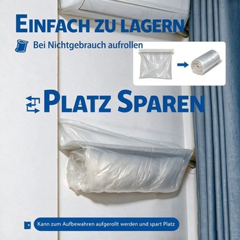 Airbag pro klimatizaci, 16m airbag pro klimatizace vyrobený ze zesíleného PP, řezatelné