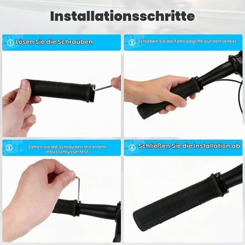 Gripy na riadidlá, univerzálne gripy na riadidlá 22 mm, ergonomické protišmykové gumové gripy na