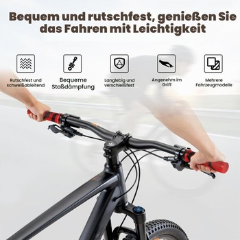 Gripy na riadidlá, univerzálne gripy na riadidlá 22 mm, ergonomické protišmykové gumové gripy na