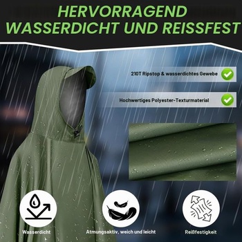 Vicloon Rain Poncho, unisexová bunda do dažďa, pláštenka do dažďa, kabát do dažďa pre dospelých s