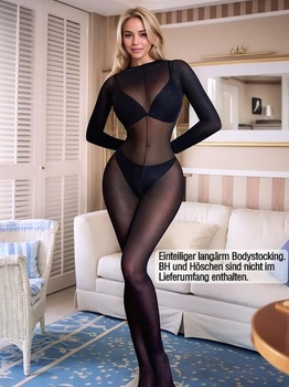 Erotické body pre ženy, catsuit s dlhým rukávom, celotelové pančuchy s otvoreným rozkrokom,