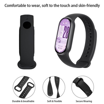 Športový náramok kompatibilný s Xiaomi Smart Band 10/9/8 pre mužov aj ženy, mäkký silikón, pohodlný