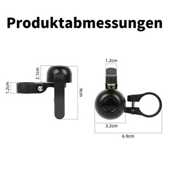 Hlasný zvonček na bicykel pre cestné a gravel bicykle - Kompatibilný s priemerom riadidiel 22-31,8 mm -