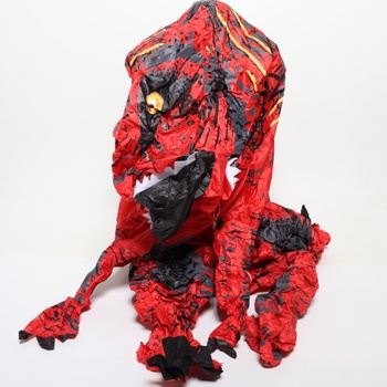 Kostým JASHKE Trex Nafukovací kostým Dinosaura Kostým Dino Kostým Trex Kostýmy pro dospělé (červená)