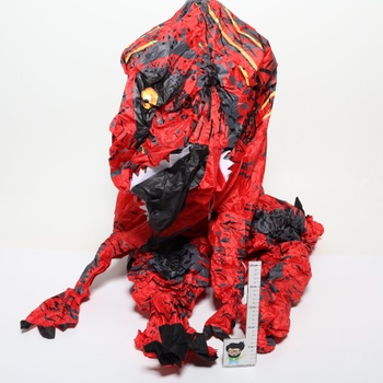 Kostým JASHKE Trex Nafukovací kostým Dinosaura Kostým Dino Kostým Trex Kostýmy pro dospělé (červená)
