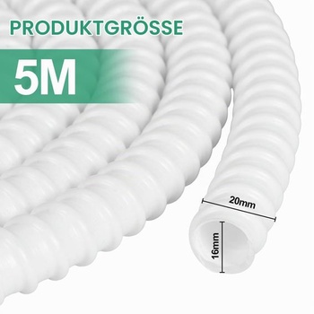 Hadica na kondenzát CPROSP Ø 16 mm (5 m), pre klimatizácie, split klimatizácia 5 m