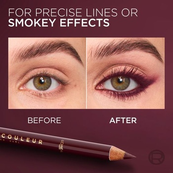 Očný make-up L'Oréal Paris, očná linka Haute Couleur Khol pre intenzívnu farbu a ľahké roztieranie,
