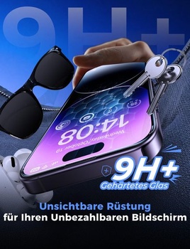 Ochranná fólie na displej MAGIC JOHN 2 ks pro iPhone 14 Pro Max (6,7 palce), automatické odstranění