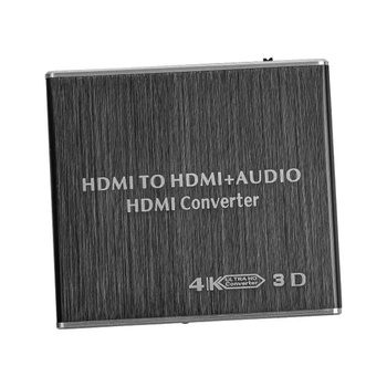 HDMI na HDMI audio extraktor, 4K x 2K audio extraktor, rozbočovač s 3,5 mm stereo audio rozbočovačom