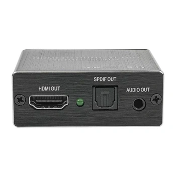 HDMI na HDMI audio extraktor, 4K x 2K audio extraktor, rozbočovač s 3,5mm stereo audio rozbočovačem