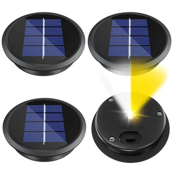 4 kusy náhradné nástavce pre solárne svetlo 8,5 cm, náhradný solárny panel pre vonkajšie osvetlenie