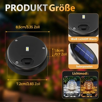 4 kusy náhradné nástavce pre solárne svetlo 8,5 cm, náhradný solárny panel pre vonkajšie osvetlenie