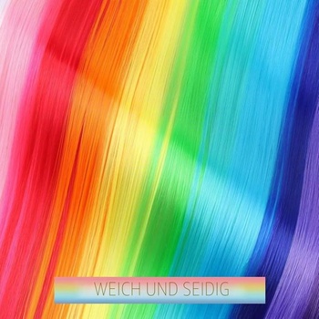 Černé clip-in prodlužování vlasů, 12 kusů, 55 cm, na copánky/zapletené účesy, clip-in prodlužování,