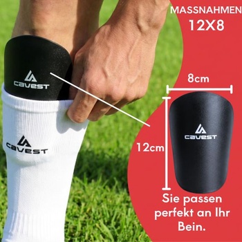 Chrániče holení Cavest Mini na futbal, pre deti i dospelých, malé, 12 x 8 cm, ultraľahké, 30 g s EVA