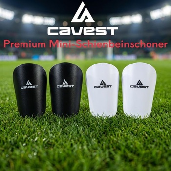 Chrániče holení Cavest Mini na futbal, pre deti i dospelých, malé, 12 x 8 cm, ultraľahké, 30 g s EVA
