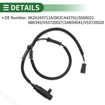 INFINAUTO Snímač otáček kola s ABS zadní pravý pro Kia Sephia 98-99 1 ks