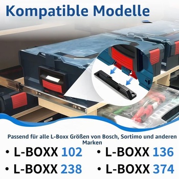 Držiaky pre kufre na náradie Bosch L-BOXX - Držiaky pre kufre na náradie Bosch Sortimo L-BOXX 136, 102,