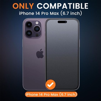 Sada 2 matných ochranných fólií s 360° krytem pro iPhone 14 Pro Max, tvrzené sklo pro ochranu