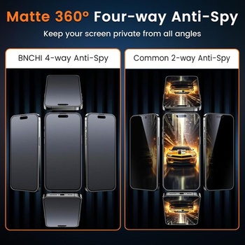 Súprava 2 matných ochranných fólií s 360° krytom pre iPhone 14 Pro Max, tvrdené sklo na ochranu
