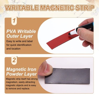 PATIKIL magnetické prúžky v rolke 10 m x 1 cm, flexibilné magnety na chladničku, zelené